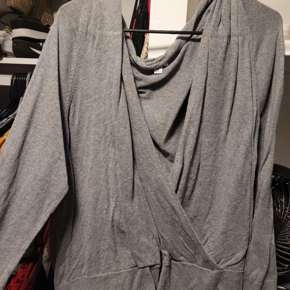Gray sweater